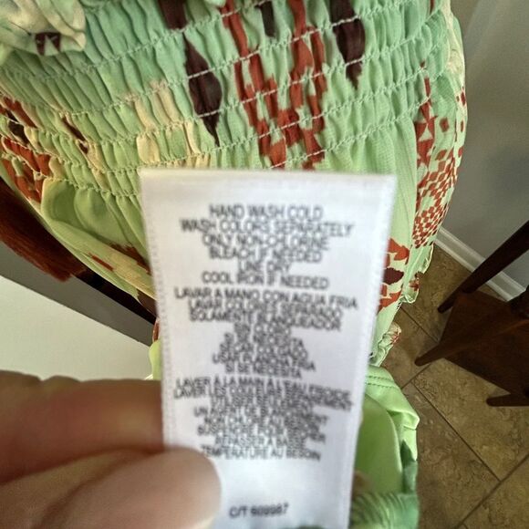 Taylor Green and Brown Sleeveless Sundress - Picture 11 of 11